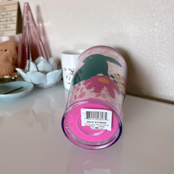 NWT 🐰 Starbucks 16 oz Super Cute 2023 Limited Edition Spring Design Travel Cup. - Picture 4 of 5